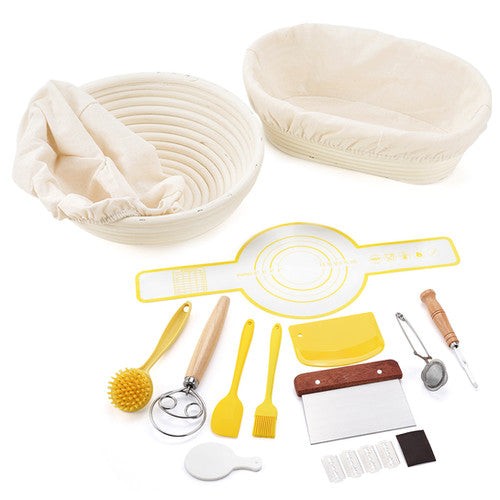 Natural Rattan Bread Fermentation Basket Handmade Rattan Baking Bowl Dough Ferm | SDWkitchen